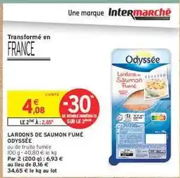 Intermarché Hyper Lardons de Saumon Fumé Odyssée offre