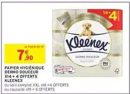Intermarché Hyper Kleenex Papier Hygiénique Dermo Douceur offre