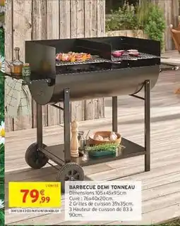 Intermarché Hyper BARBECUE DEMI TONNEAU offre