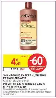 Intermarché Hyper Shampooing Expert Nutrition Franck Provost offre