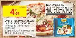 Intermarché Hyper COSSETTES MOZZARELLA LES DÉLICES D'AMÉLIE offre