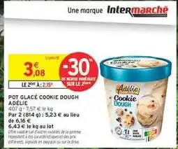 Intermarché Hyper Pot Glacé Cookie Dough Adélie offre