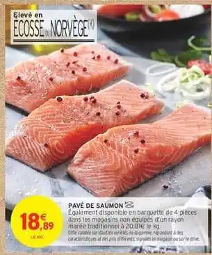 Intermarché Hyper PAVÉ DE SAUMON offre