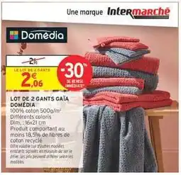 Intermarché Hyper LOT DE 2 GANTS GAÏA DOMÉDIA offre