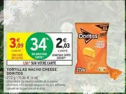 Intermarché Hyper Tortillas Nacho Cheese Doritos offre