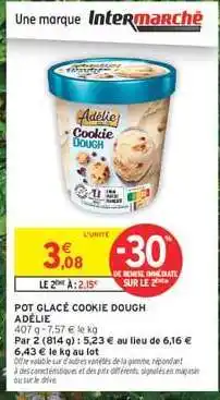 Intermarché Express Pot Glacé Cookie Dough Adélie offre