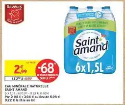 Intermarché Express Eau Minérale Naturelle Saint Amand offre