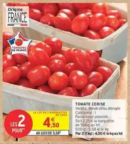 Intermarché Express Tomate cerise offre