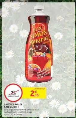 Intermarché Express Sangria Rouge Don Simon offre