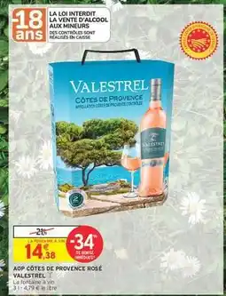 Intermarché Express AOP CÔTES DE PROVENCE ROSÉ VALESTREL offre