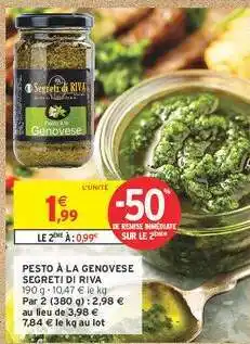 Intermarché Contact PESTO À LA GENOVESE SEGRETI DI RIVA offre