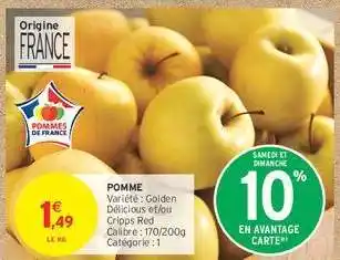 Intermarché Contact POMME offre