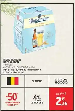 Intermarché Bière Blanche Hoegaarden offre