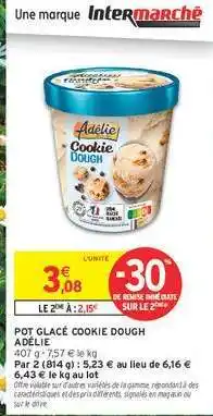 Intermarché Contact Pot Glacé Cookie Dough Adélie offre