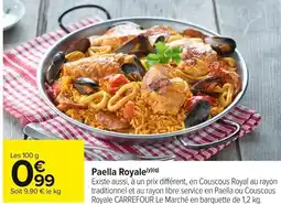Carrefour Market Paella royale offre