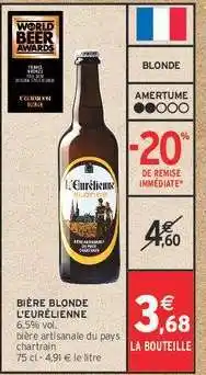Intermarché BIÈRE BLONDE L'EURÉLIENNE offre