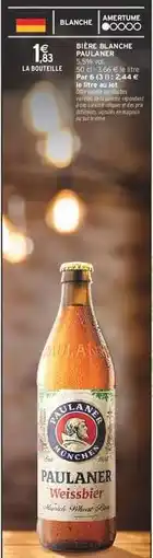 Intermarché BIÈRE BLANCHE PAULANER offre