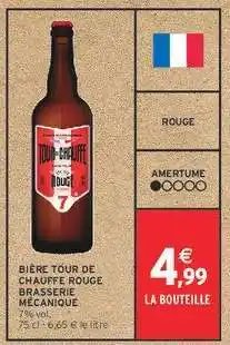 Intermarché BIÈRE TOUR DE CHAUFFE ROUGE BRASSERIE MÉCANIQUE offre