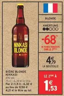 Intermarché BIÈRE BLONDE “NINKASI” offre