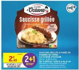 Intermarché Saucisse grillée & purée de pommes de terre offre