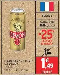 Intermarché BIÈRE BLONDE FORTE LA DÉMON offre