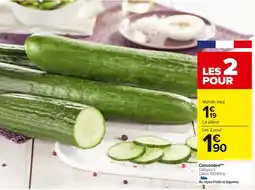 Carrefour Market Concombre offre
