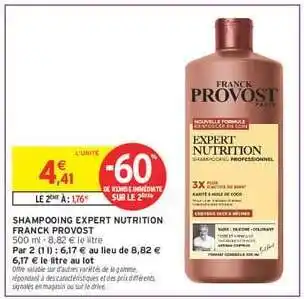 Intermarché Shampooing Expert Nutrition Franck Provost offre