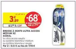 Intermarché Brosse à dents Ultra Access Medium x2 offre