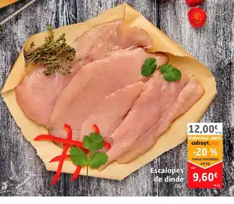 Colruyt Escalopes de dinde offre