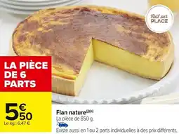 Carrefour Market Flan nature offre