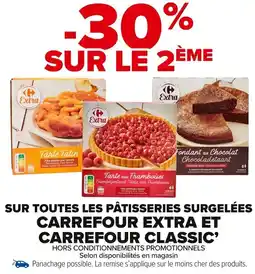 Carrefour Market Sur toutes les pâtisseries surgelées carrefour extra et carrefour classic' offre