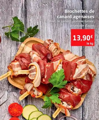 Colruyt Brochettes de canard agenaises offre