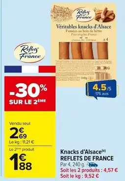 Carrefour Market Knacks d'alsace reflets de france offre