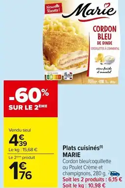 Carrefour Market Plats cuisinés marie offre