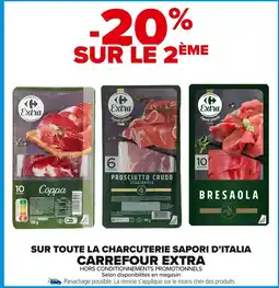 Carrefour Market Sur toute la charcuterie sapori d'italia carrefour extra offre