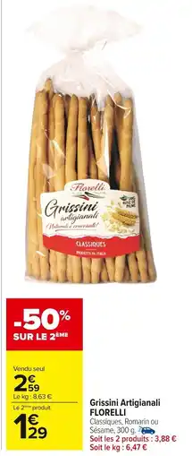 Carrefour Market Grissini artigianali florelli offre