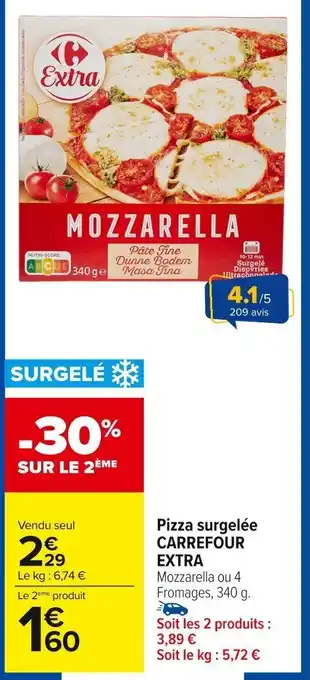 Carrefour Market Pizza surgelée carrefour extra offre