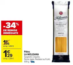 Carrefour Market Pâtes la molisana offre