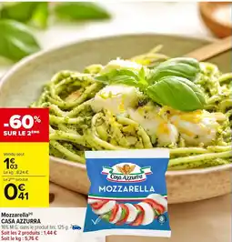 Carrefour Market Mozzarella casa azzurra offre
