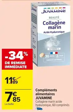 Carrefour Market Compléments alimentaires juvamine offre
