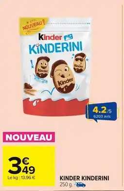 Carrefour Market Kinder kinderini offre