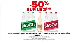 Carrefour Market Sur tous les packs d'eau pétillante et bouteilles aromatisées badoit offre