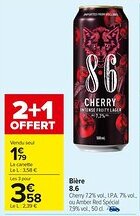 Carrefour Market Bière 8.6 offre