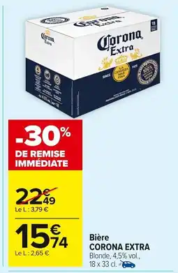 Carrefour Market Bière corona extra offre