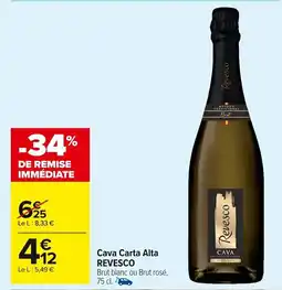 Carrefour Market Cava carta alta revesco offre