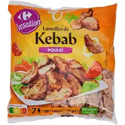 Carrefour Market CARREFOUR SENSATION Lamelles de Kebab surgelées offre