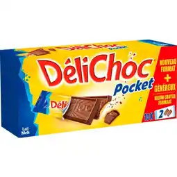 Carrefour Market DELACRE Biscuits DéliChoc Pocket offre