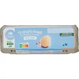 Carrefour CARREFOUR CLASSIC' Œufs de poules élevées au sol offre