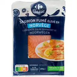 Carrefour CARREFOUR CLASSIC' Saumon fumé offre
