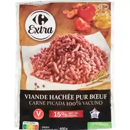 Carrefour CARREFOUR EXTRA Viande hachée pur bœuf surgelée offre